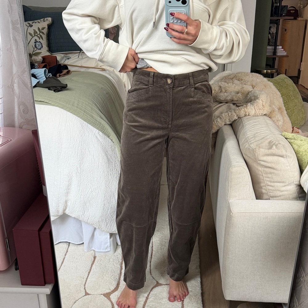 Casual grey/Brown Corduroy Trousers